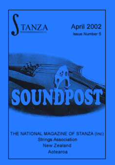 Neuseeland - Soundpost, April 2002 - Magazin der String Teachers Association New Zealand Aotearoa (STANZA)